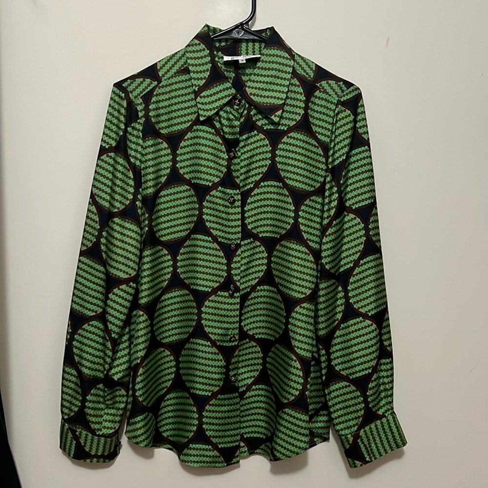 Skirtin Around New Canaan silk blouse size 6